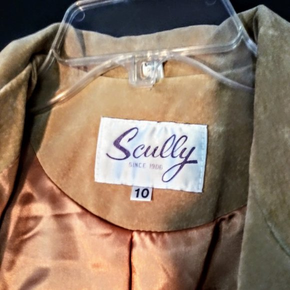 Scully Suede & Silk Overcoat Trench - Picture 4 of 5